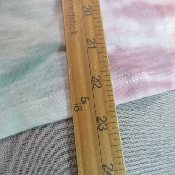 Torrid Top Womens 2 Multicolor Tie Dye Smocked Cold Shoulder Babydoll Hippie NWT - Picture 5 of 8